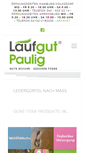 Mobile Screenshot of laufgut-paulig.de